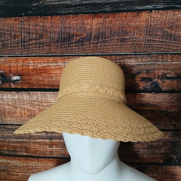 Nicole Marciano Straw Sun Hat One Size Beach Garden
